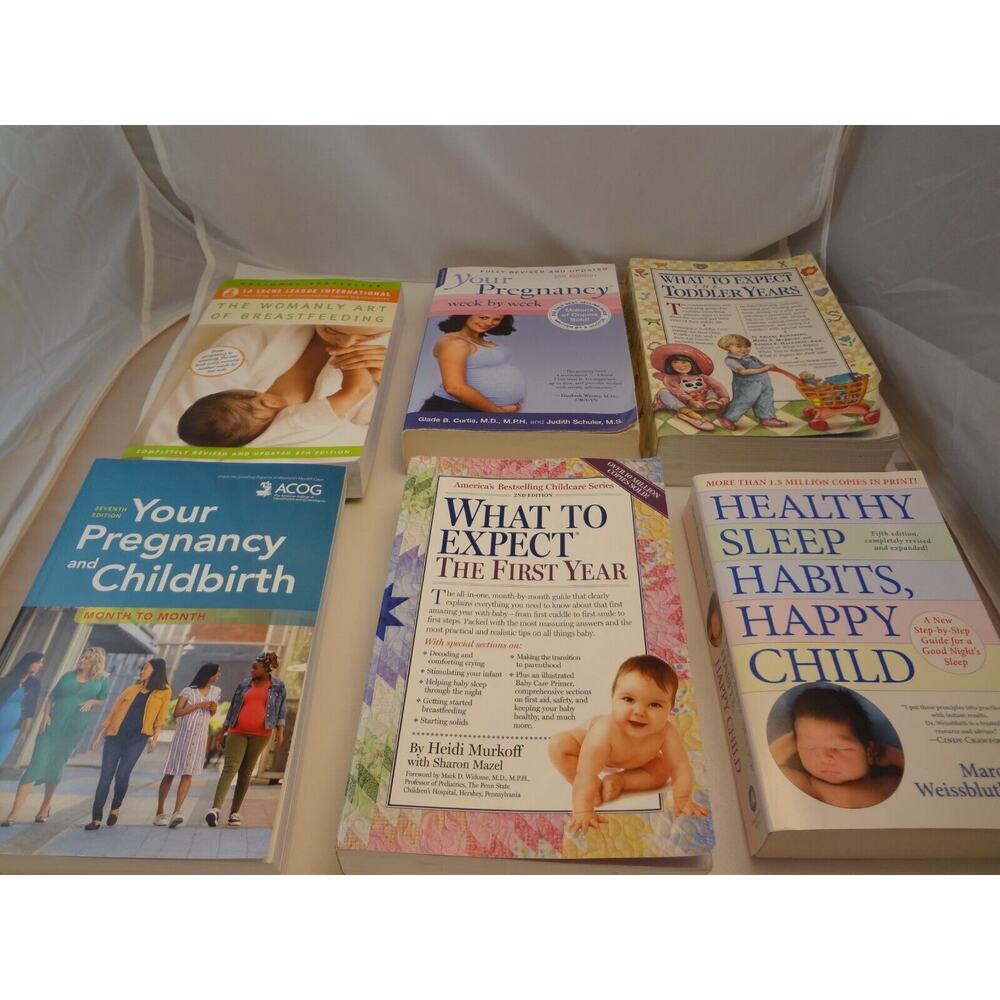 Pregnancy, Childbirth, Breastfeeding, Healthy Eating & More 6 Book Lotโ